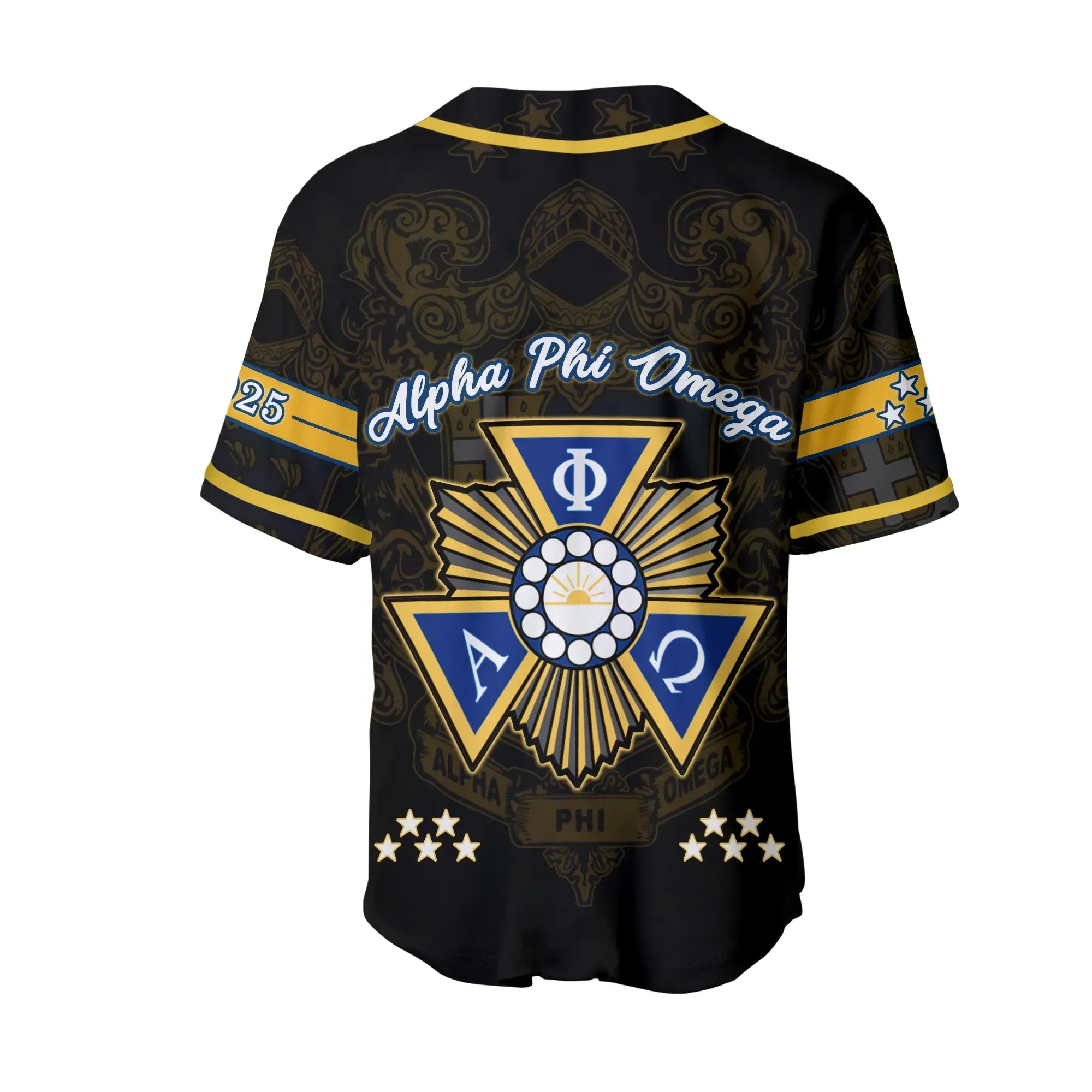 Africa Zone Baseball Jersey - Alpha Phi Omega Baseball Jersey J5
