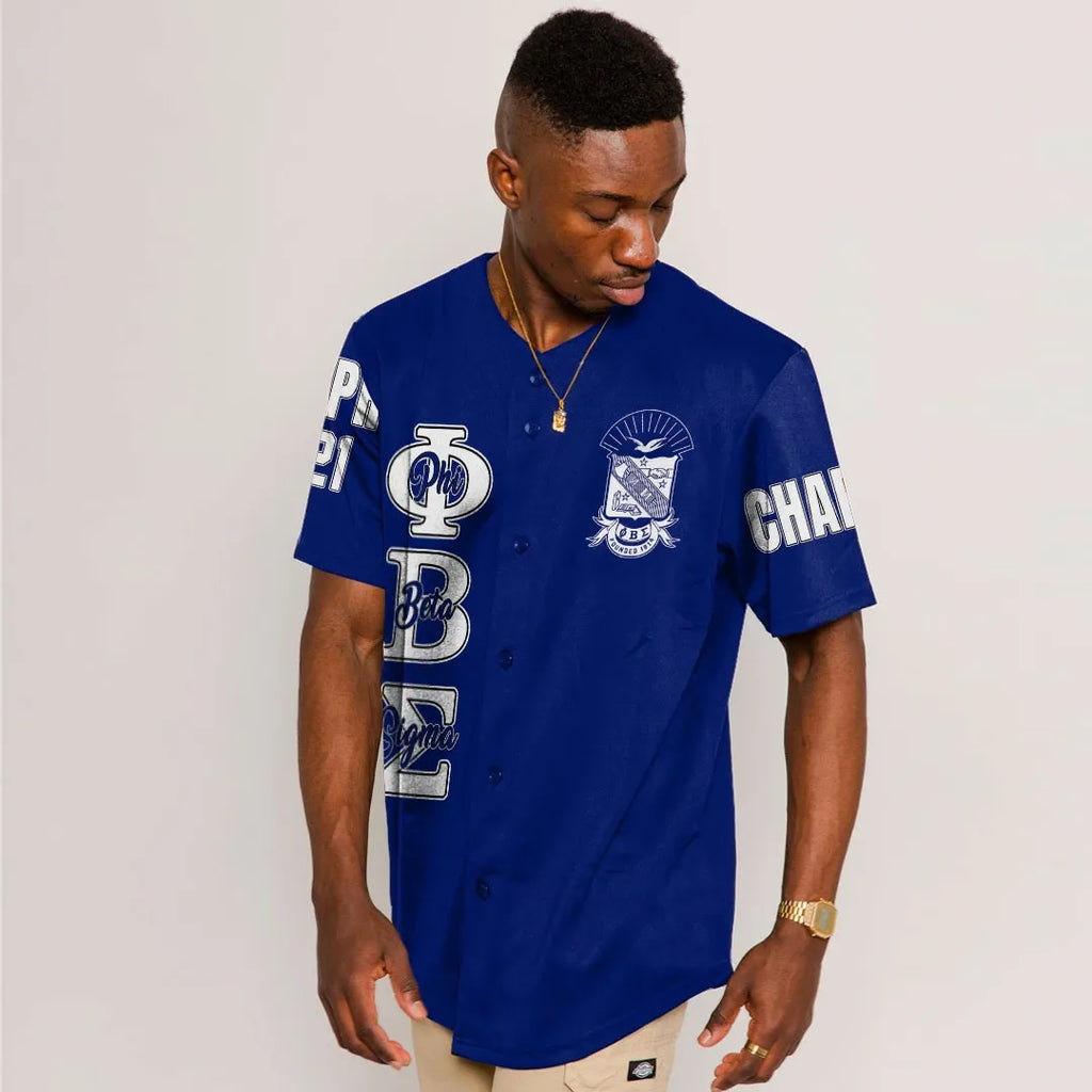 Phi Beta Sigma (Blue) Baseball Jerseys | Africazone.store