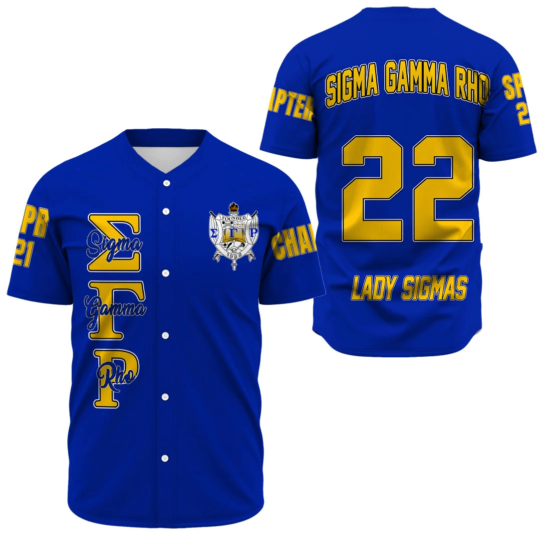 Sigma Gamma Rho (Blue) Baseball Jerseys | Africazone.store