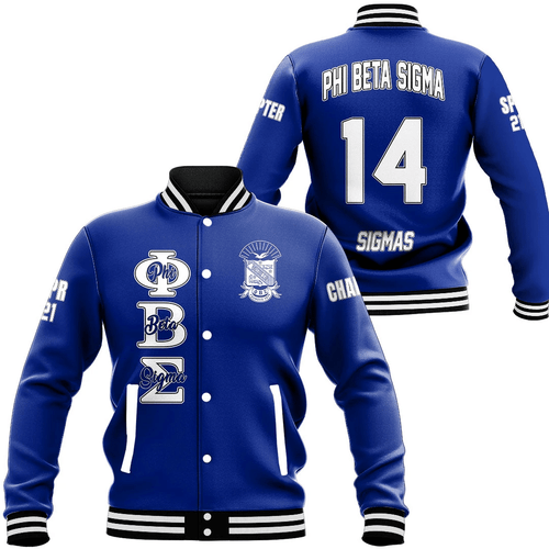 Phi Beta Sigma (Blue) Baseball Jackets | Africazone.store