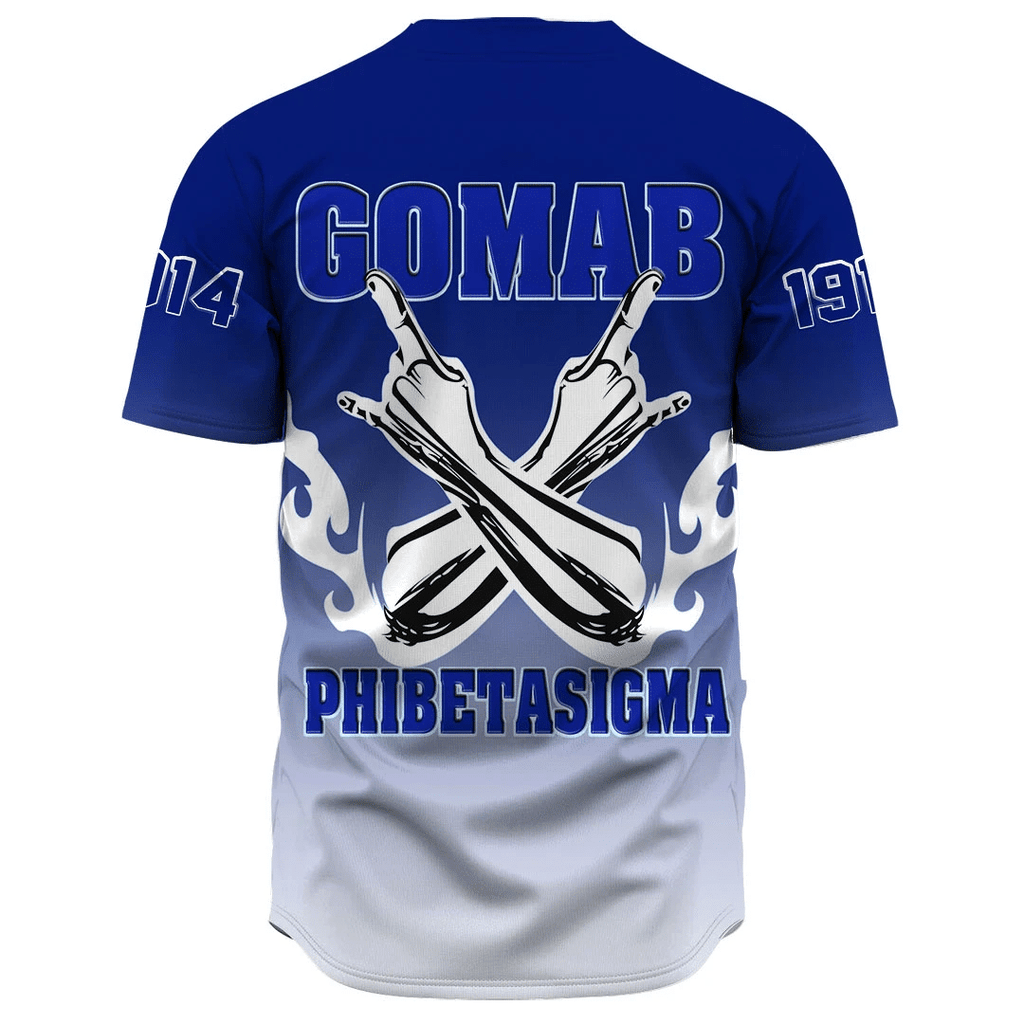 Phi Beta Sigma Gradient Baseball Jerseys | Africazone.store