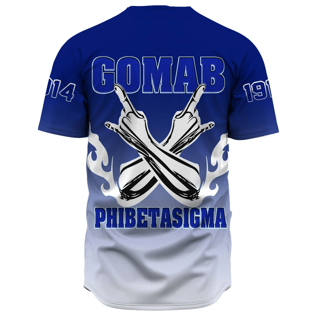 Phi Beta Sigma Gradient Baseball Jerseys | Africazone.store