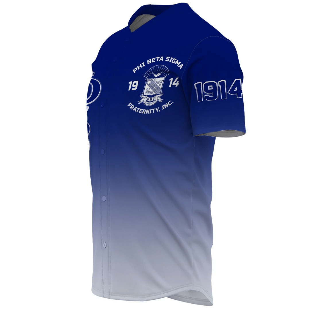 Phi Beta Sigma Gradient Baseball Jerseys | Africazone.store