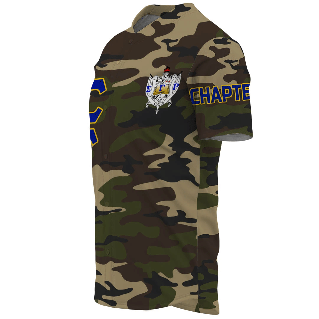 Sigma Gamma Rho Camouflage Baseball Jerseys | Getteestore.com