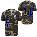 Phi Beta Sigma Camouflage Baseball Jerseys | Africazone.store