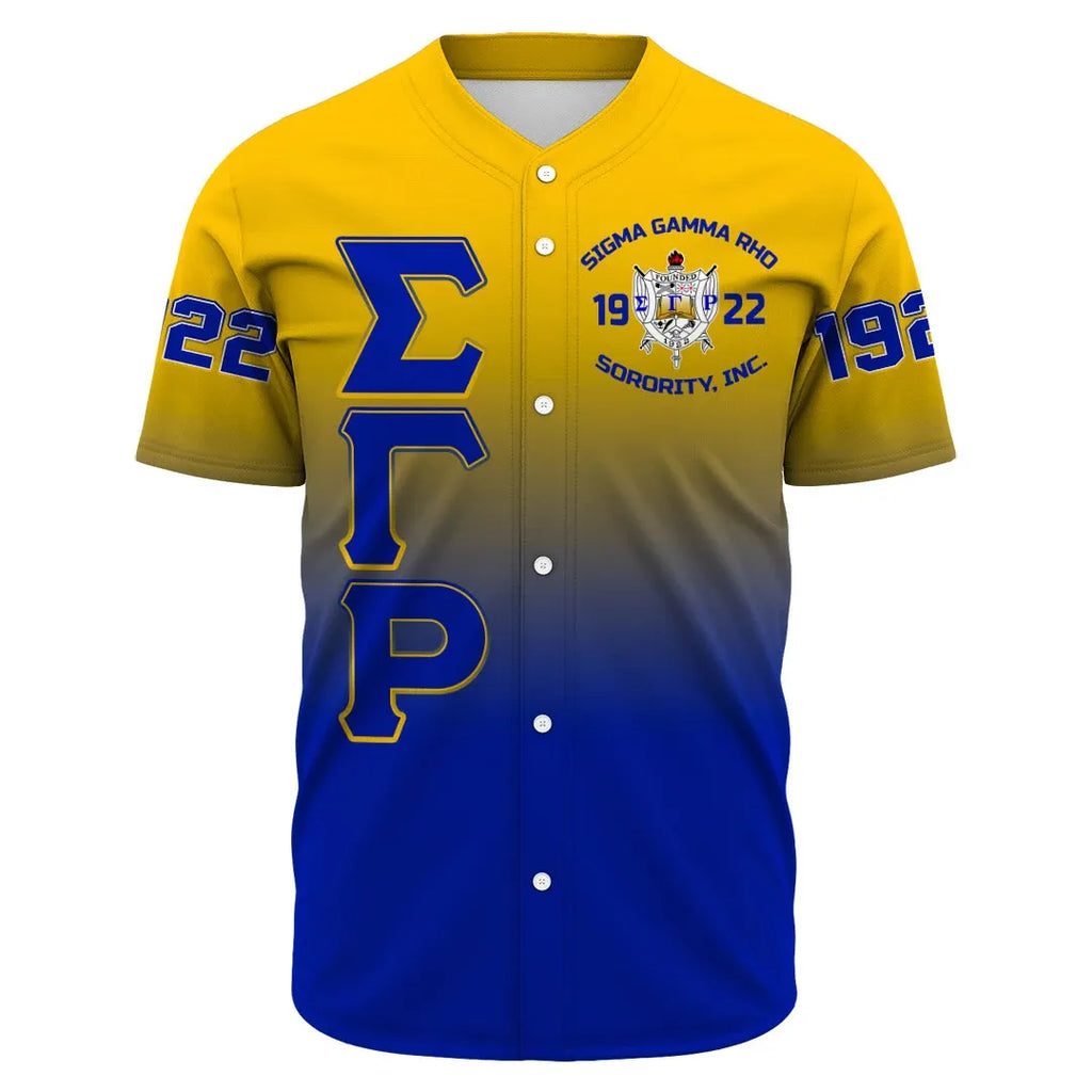 Sigma Gamma Rho Gradient Baseball Jerseys | Africazone.store