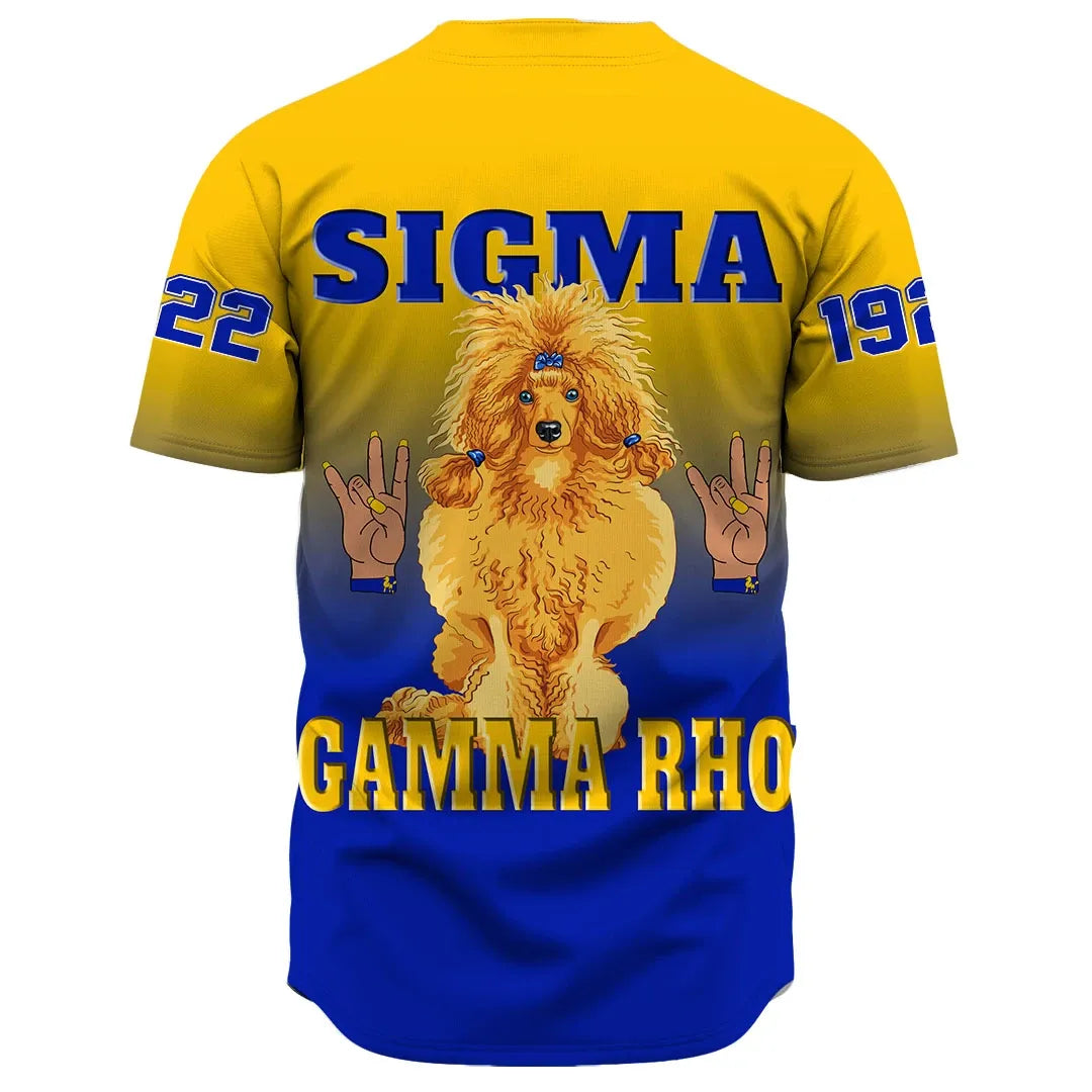 Sigma Gamma Rho Gradient Baseball Jerseys | Africazone.store