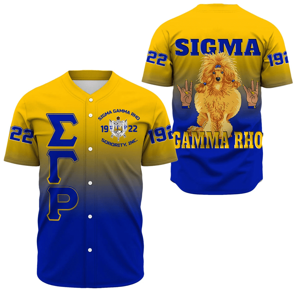 Sigma Gamma Rho Gradient Baseball Jerseys | Africazone.store