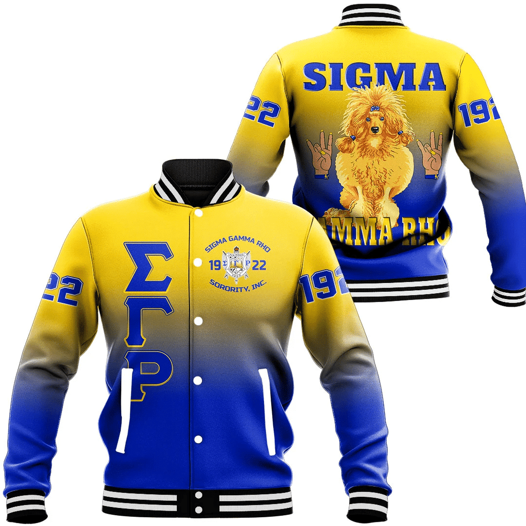 Sigma Gamma Rho Gradient Baseball Jackets | Africazone.store