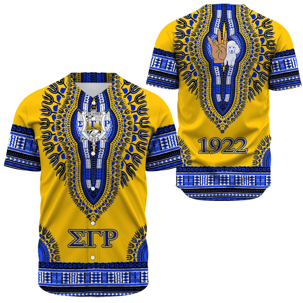 Sigma Gamma Rho Dashiki Baseball Jerseys | Getteestore.com