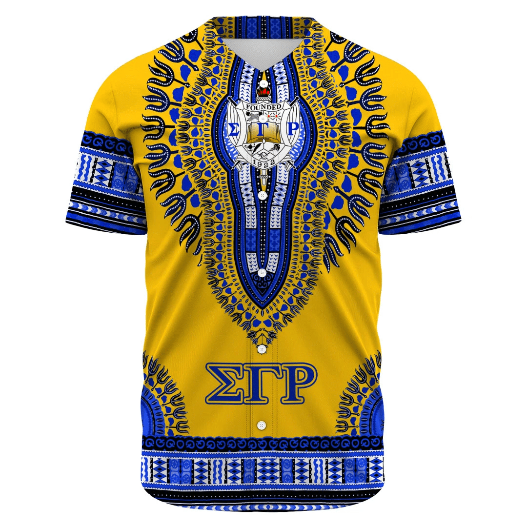 Sigma Gamma Rho Dashiki Baseball Jerseys | Getteestore.com