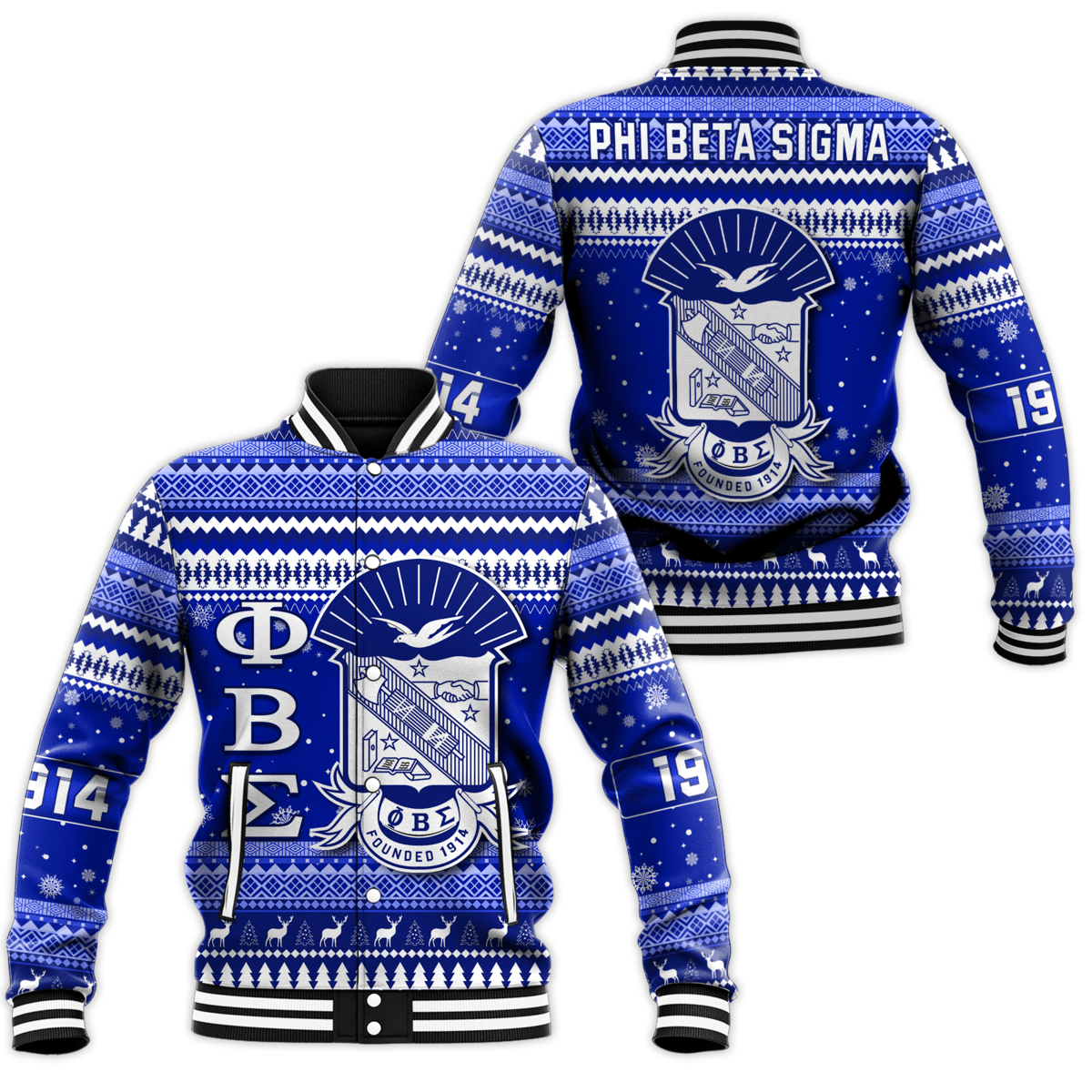 Africazone Jacket - Phi Beta Sigma African Pattern Christmas Baseball Jackets A31