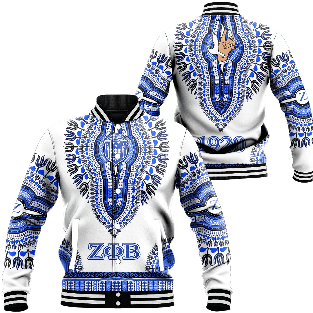 Zeta Phi Beta Dashiki Baseball Jackets | Getteestore.com