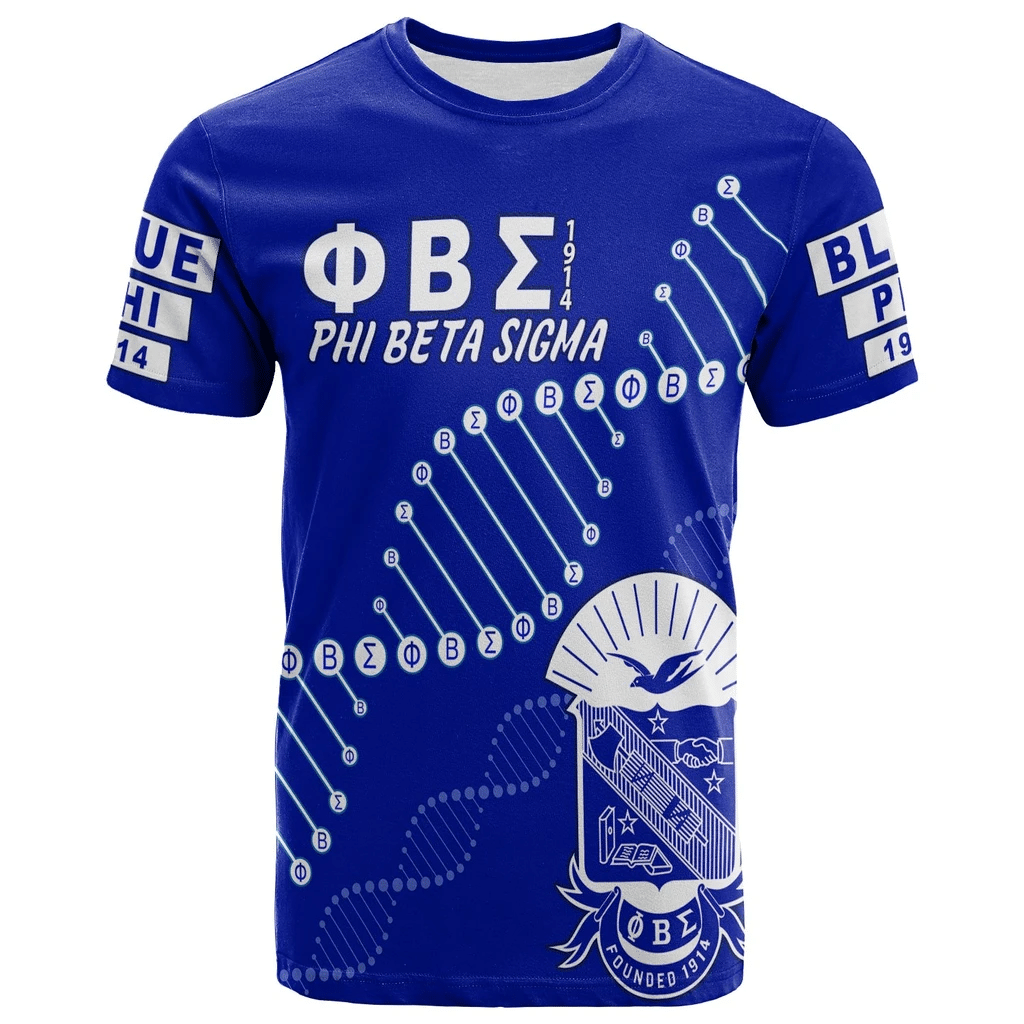 (Personalized) Sigmas 1914 Brotherhood T-shirt - Blue & White In my DNA
