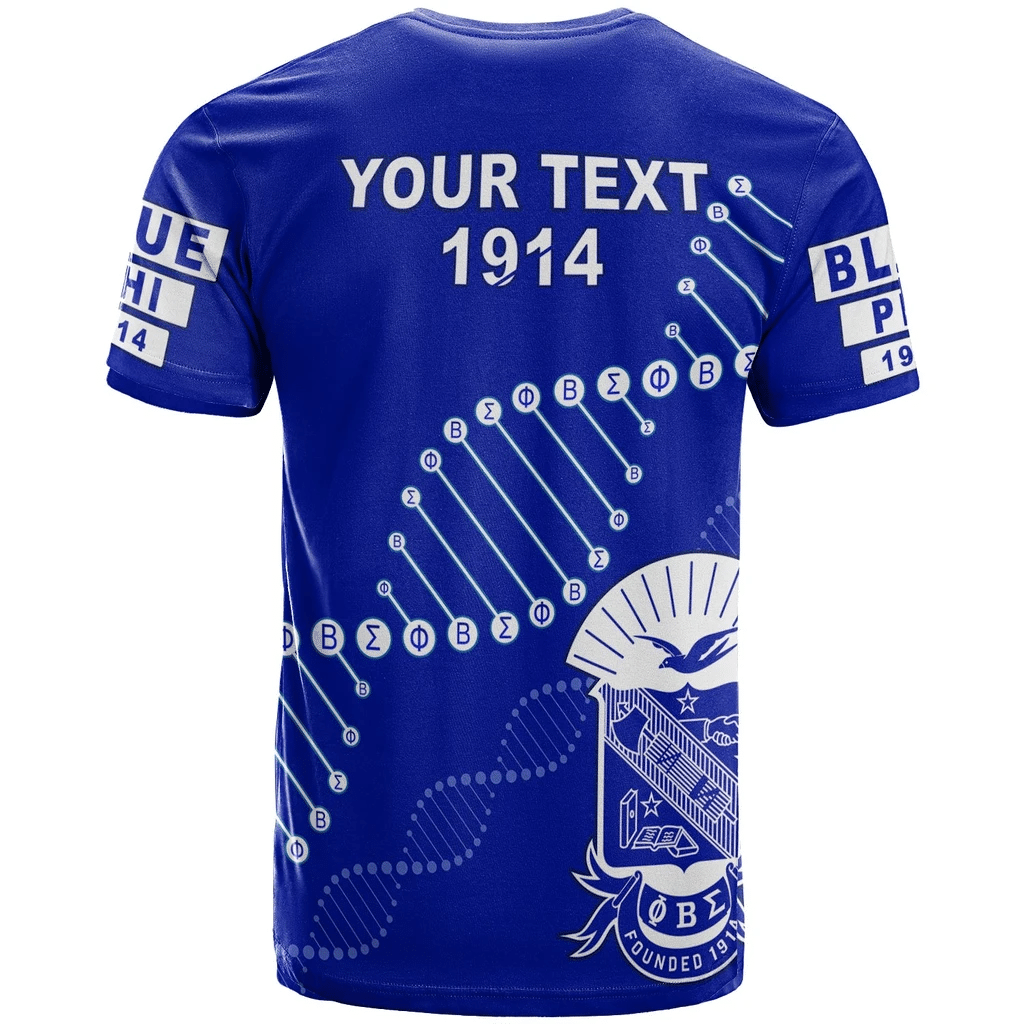 (Personalized) Sigmas 1914 Brotherhood T-shirt - Blue & White In my DNA