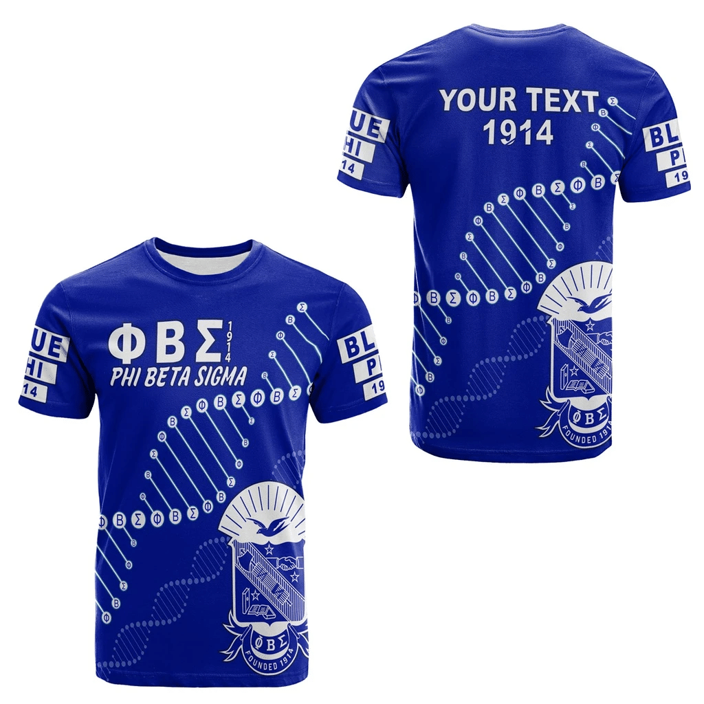 (Personalized) Sigmas 1914 Brotherhood T-shirt - Blue & White In my DNA