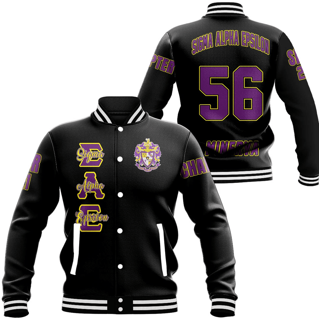Sigma Alpha Epsilon Baseball Jackets | Africazone.store