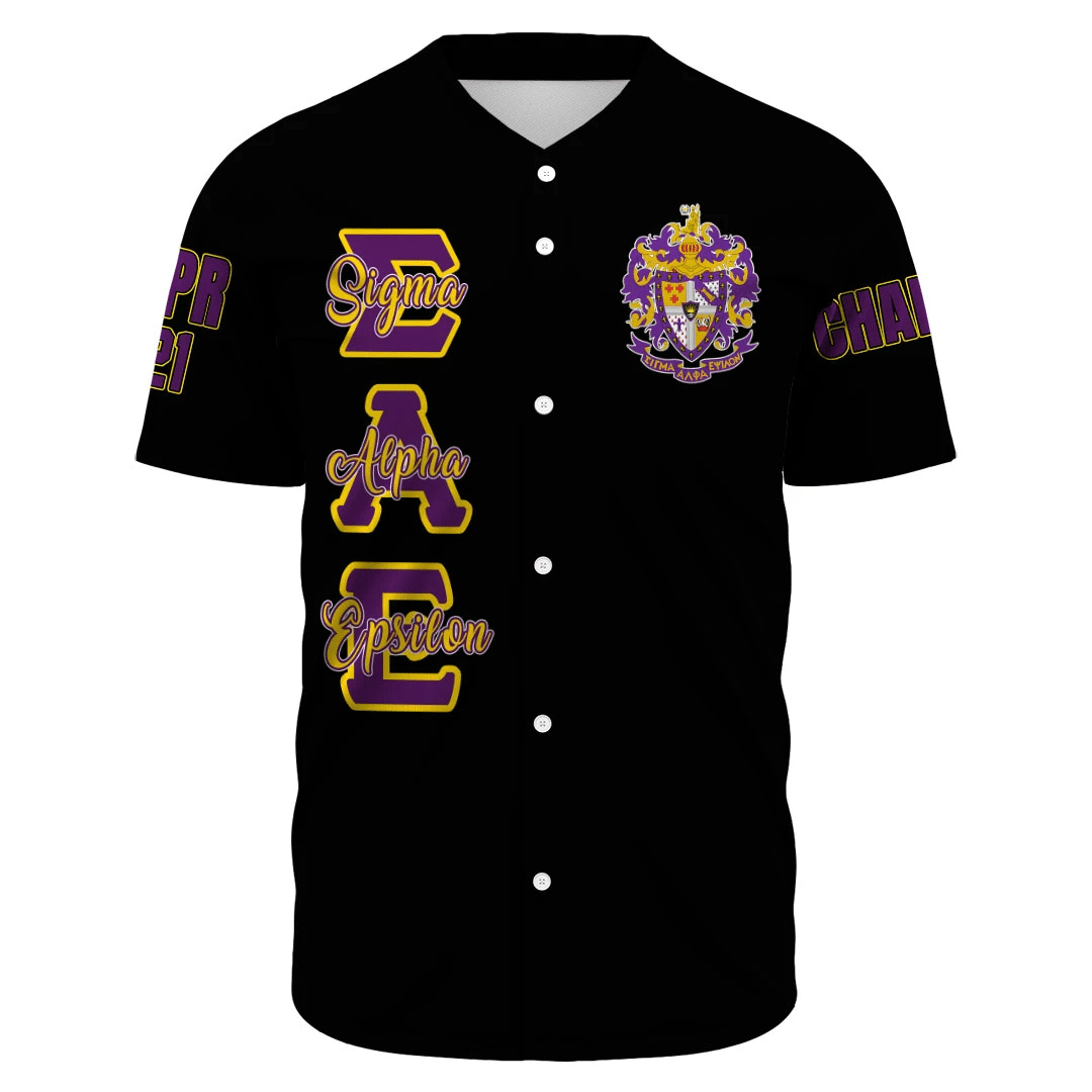 (Custom) Africa Zone Baseball Jersey - Sigma Alpha Epsilon Baseball Jerseys A31