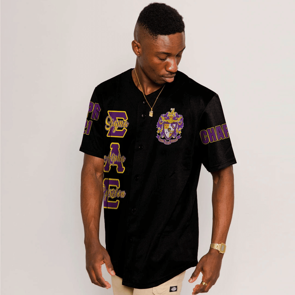 (Custom) Africa Zone Baseball Jersey - Sigma Alpha Epsilon Baseball Jerseys A31