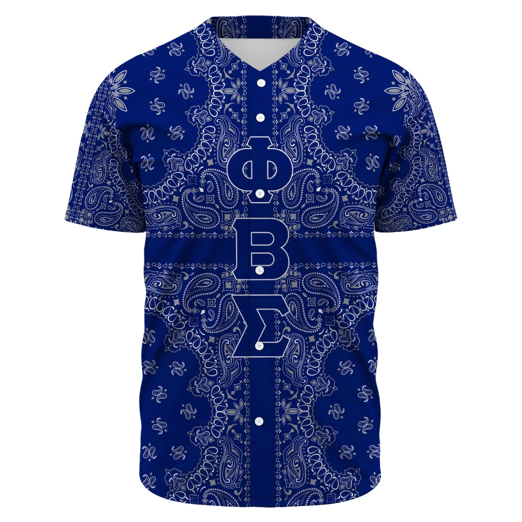 Phi Beta Sigma Paisley Style Baseball Jerseys | Getteestore.com