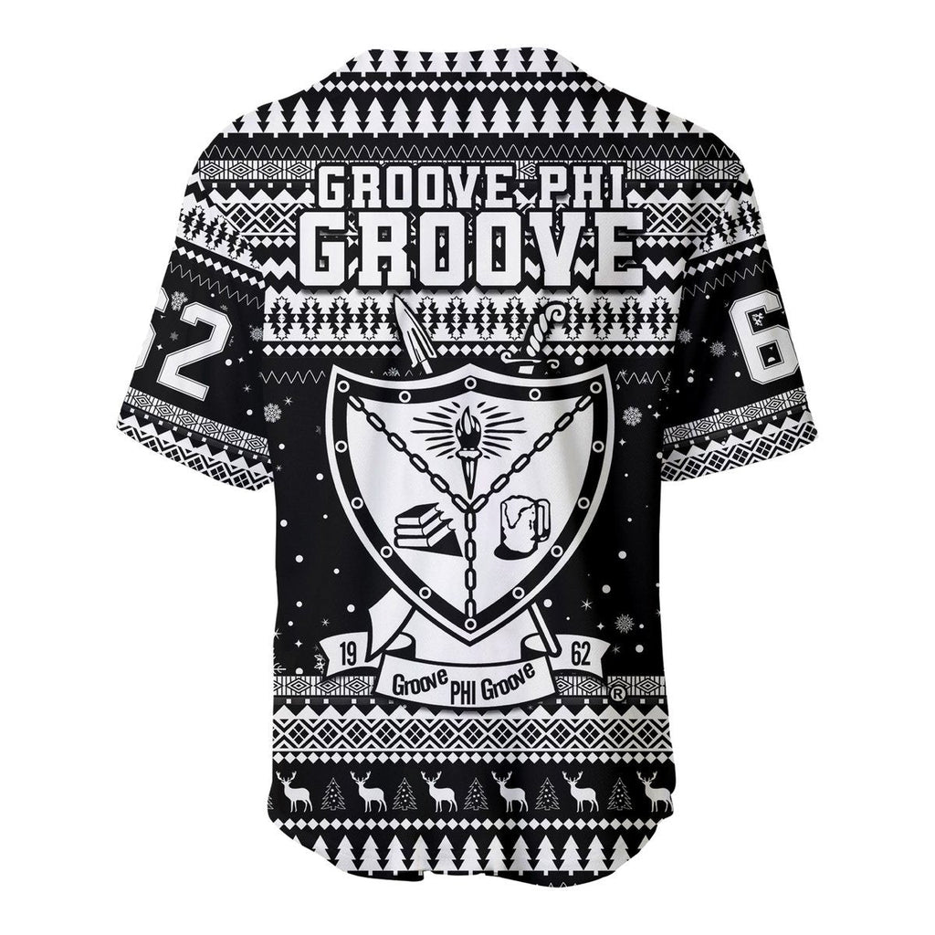 Africazone Baseball Jersey - Groove Phi Groove African Pattern Christmas Baseball Jerseys A31