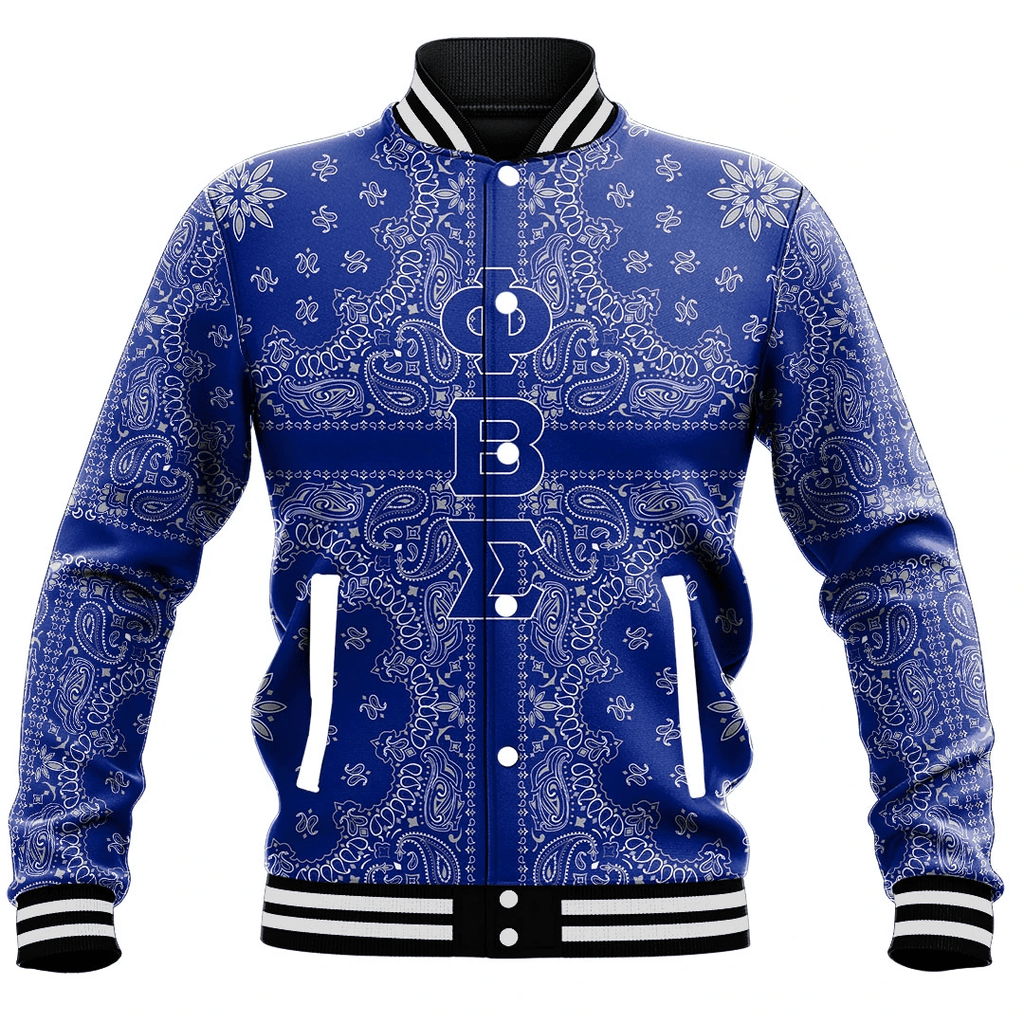 Phi Beta Sigma Paisley Style Baseball Jackets | Getteestore.com