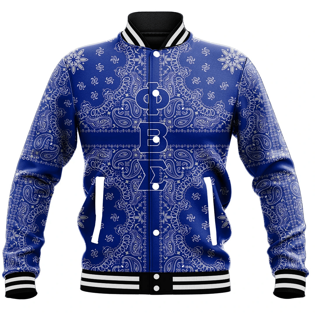 Phi Beta Sigma Paisley Style Baseball Jackets | Getteestore.com