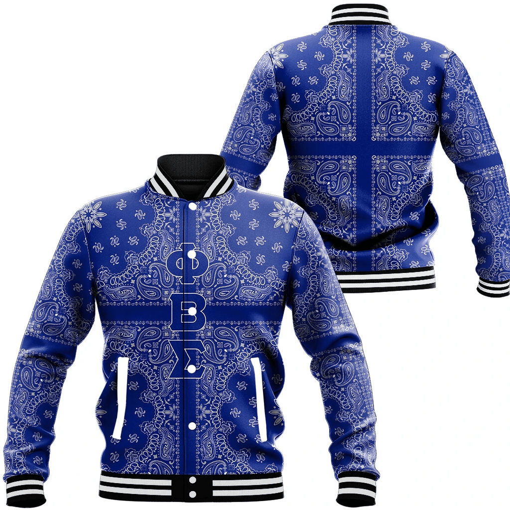 Phi Beta Sigma Paisley Style Baseball Jackets | Getteestore.com