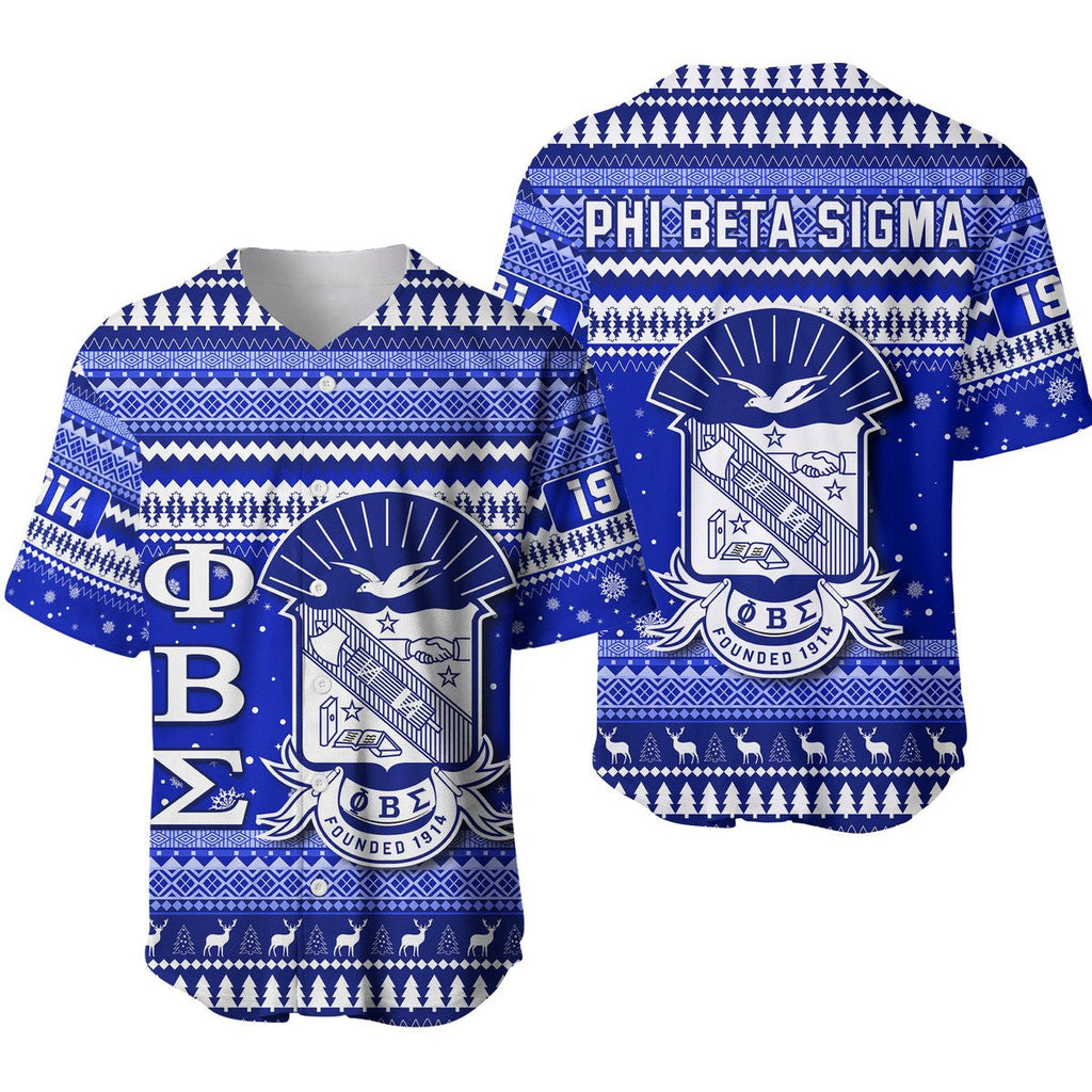Africazone Baseball Jersey - Phi Beta Sigma African Pattern Christmas Baseball Jerseys A31