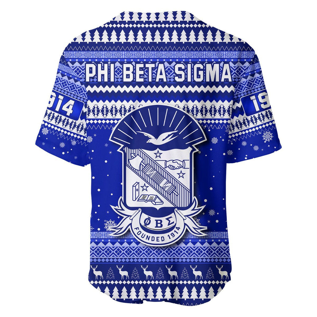 Africazone Baseball Jersey - Phi Beta Sigma African Pattern Christmas Baseball Jerseys A31