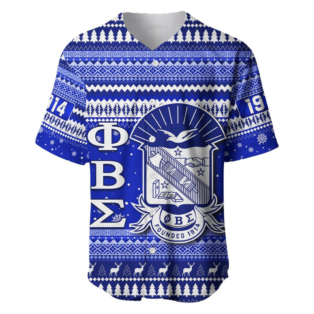Africazone Baseball Jersey - Phi Beta Sigma African Pattern Christmas Baseball Jerseys A31