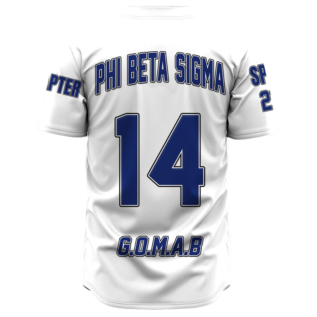 Phi Beta Sigma ( White ) Baseball Jerseys | Getteestore.com