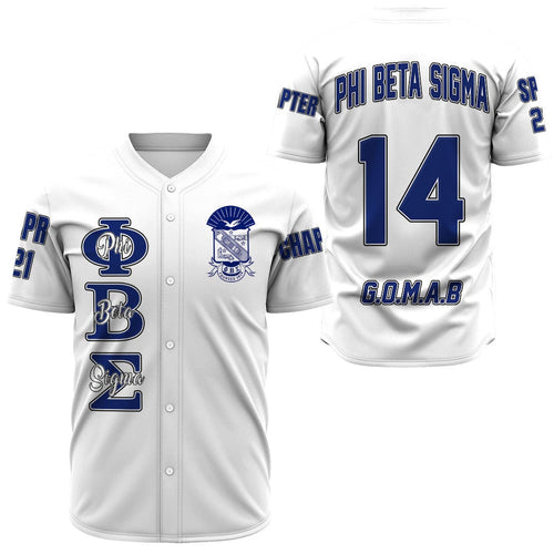 Phi Beta Sigma ( White ) Baseball Jerseys | Getteestore.com