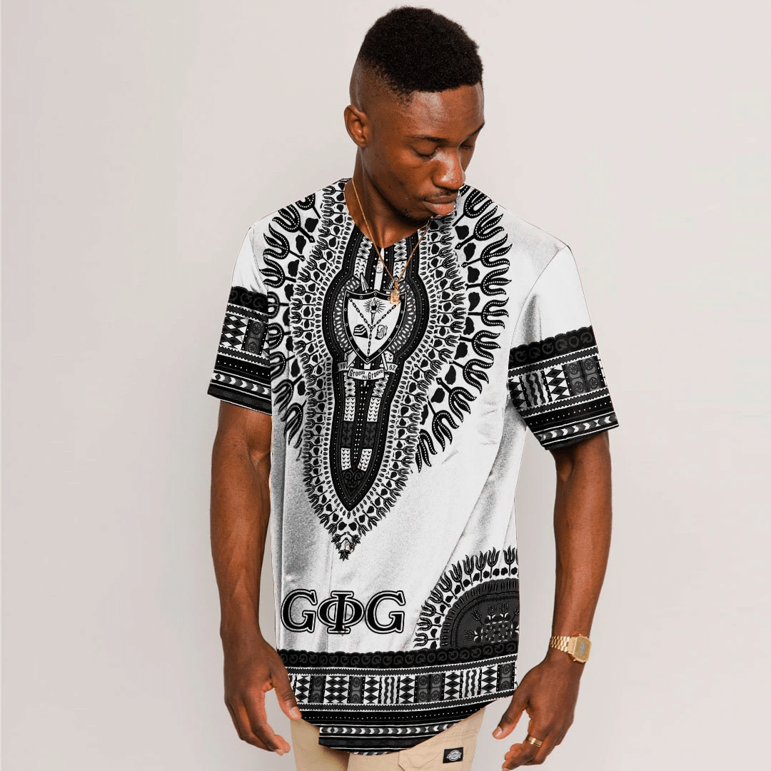 Groove Phi Groove Dashiki (White) Baseball Jerseys | Getteestore.com
