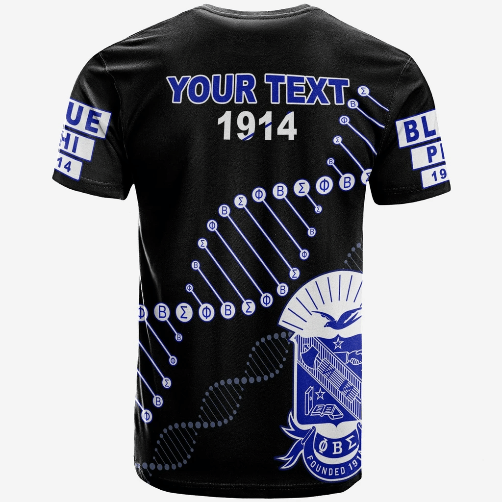 (Personalized) Sigmas 1914 Brotherhood T-shirt - Blue & White In my DNA