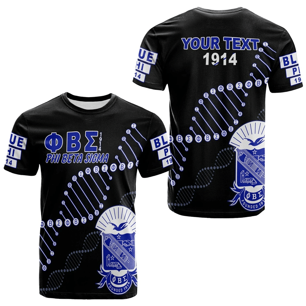 (Personalized) Sigmas 1914 Brotherhood T-shirt - Blue & White In my DNA