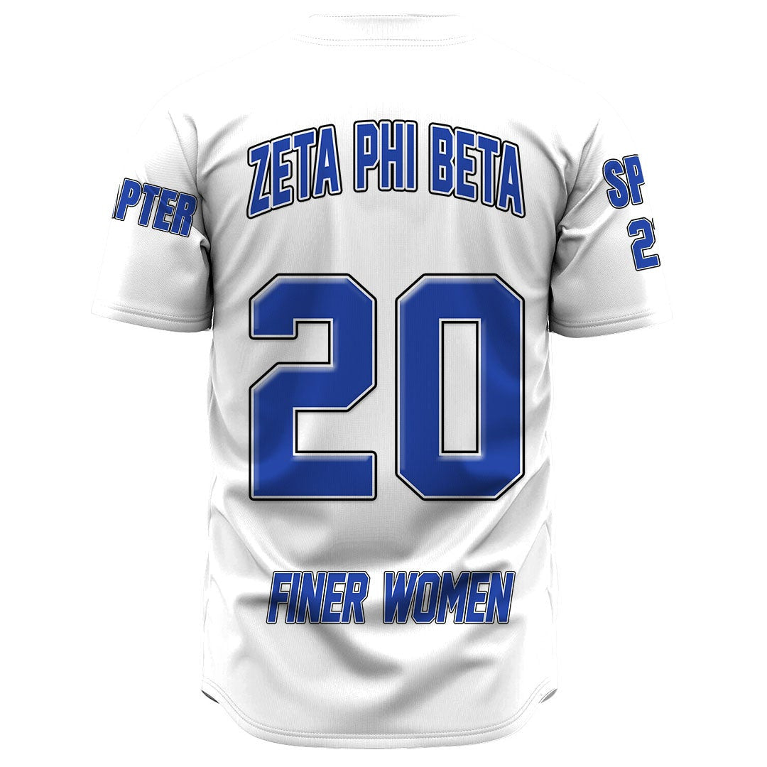 Zeta Phi Beta ( White ) Baseball Jerseys | Getteestore.com