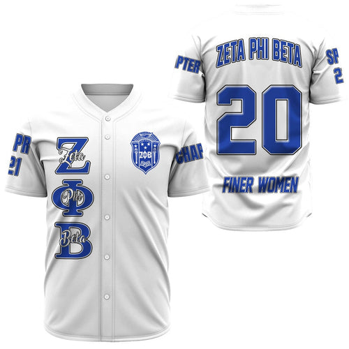 Zeta Phi Beta ( White ) Baseball Jerseys | Getteestore.com