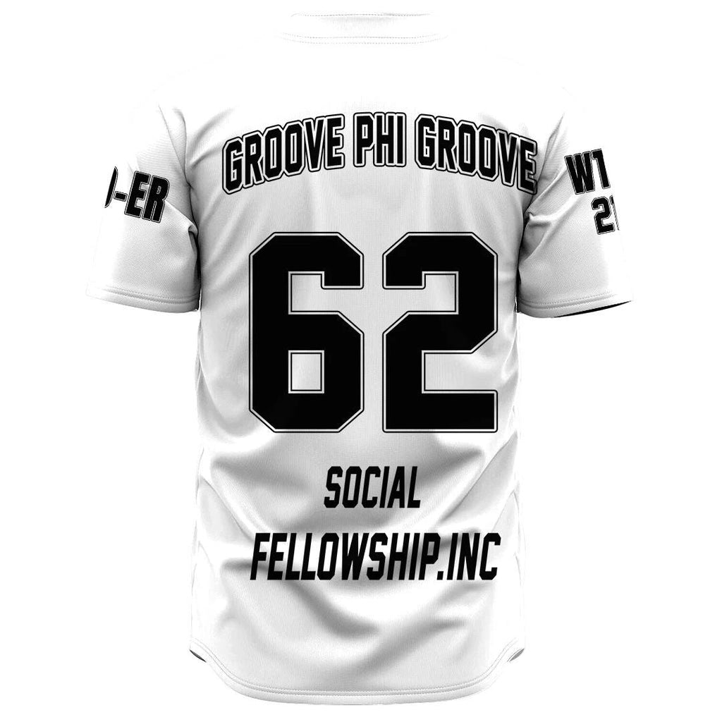Groove Phi Groove White Baseball Jerseys | Getteestore.com