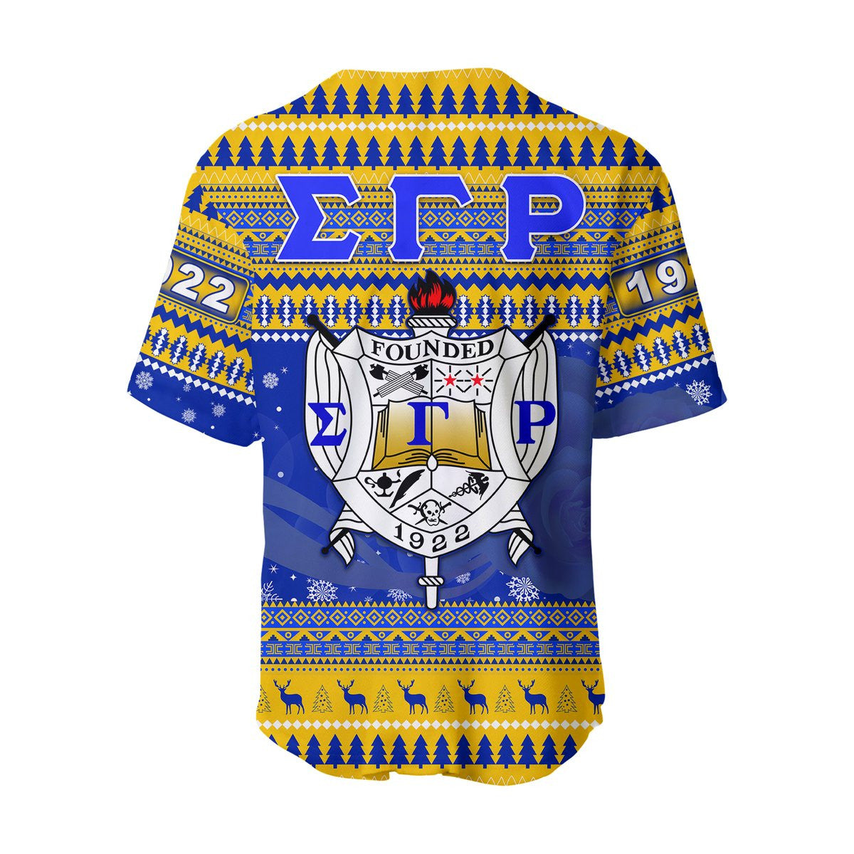 Africazone Baseball Jersey - Sigma Gamma Rho African Pattern Christmas Baseball Jerseys A31