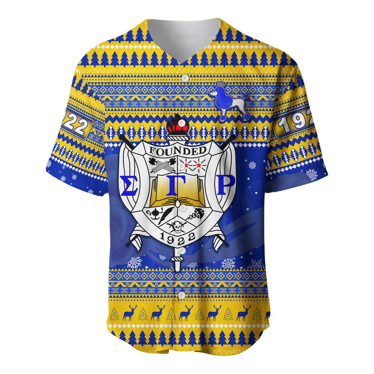 Africazone Baseball Jersey - Sigma Gamma Rho African Pattern Christmas Baseball Jerseys A31
