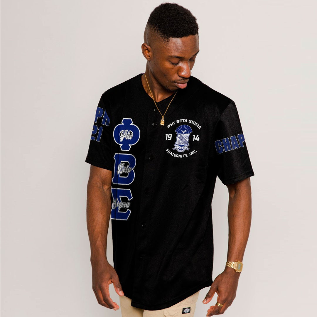 Phi Beta Sigma Bleed Blue Baseball Jerseys | Getteestore.com
