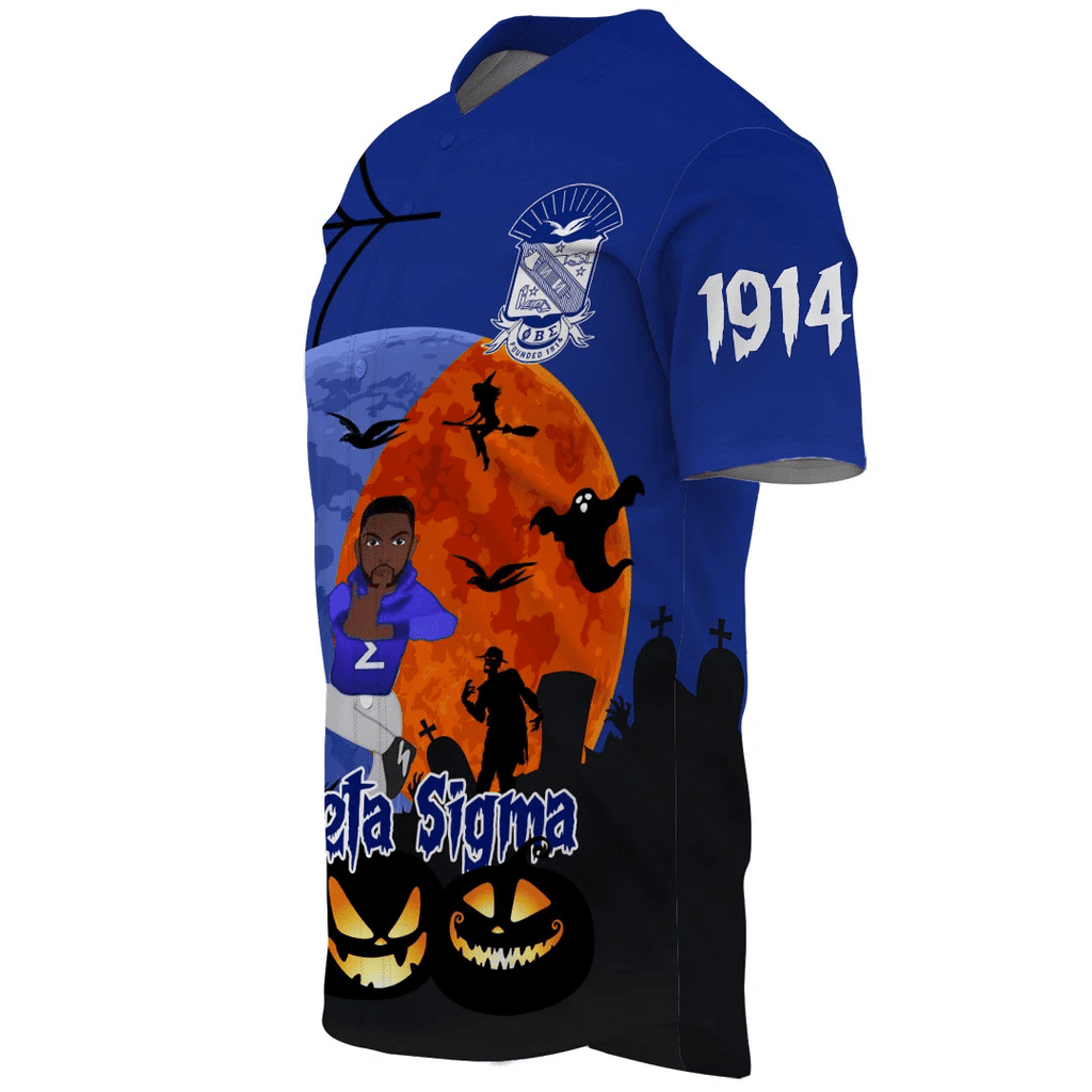 Phi Beta Sigma Halloween Baseball Jerseys | Getteestore.com