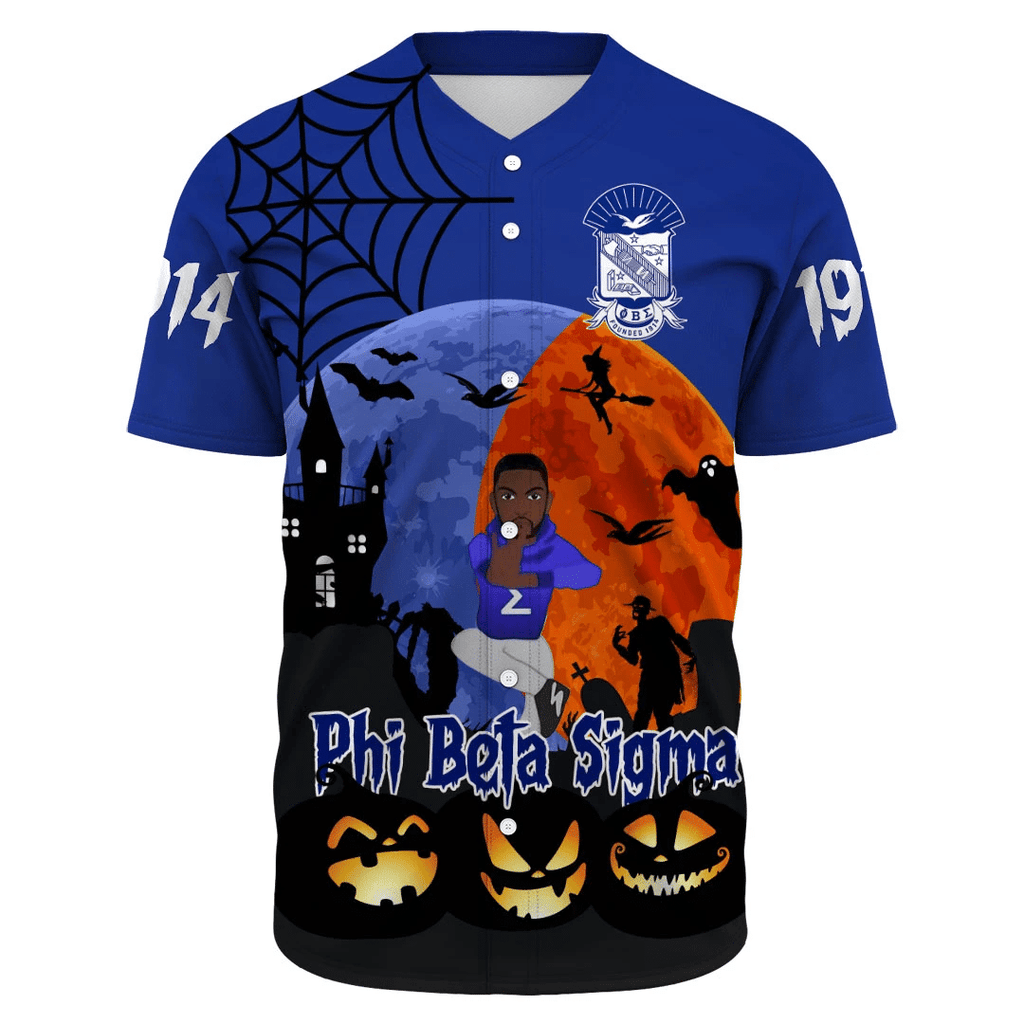 Phi Beta Sigma Halloween Baseball Jerseys | Getteestore.com