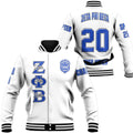 Zeta Phi Beta ( White ) Baseball Jackets | Getteestore.com