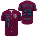 Wine Psi Phi Baseball Jerseys | Getteestore.com