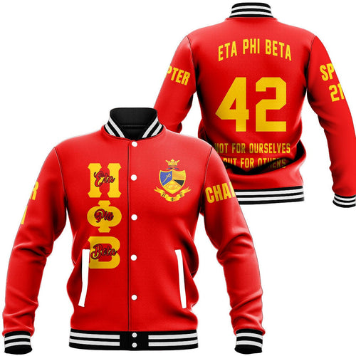 Eta Phi Beta Baseball Jackets | Getteestore.com