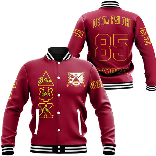 Delta Psi Chi Baseball Jackets | Getteestore.com
