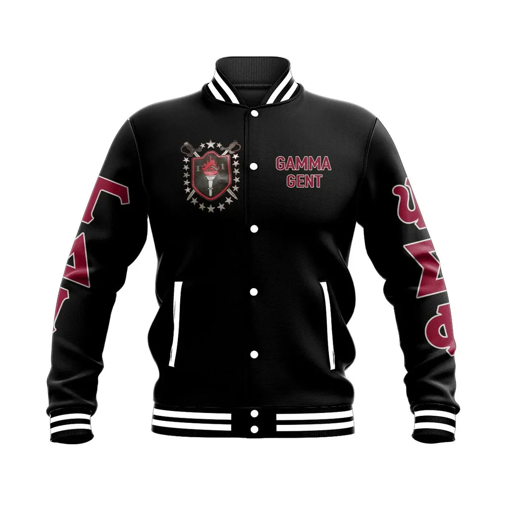 Gamma Delta Iota Fraternity Baseball Jacket | Getteestore.com
