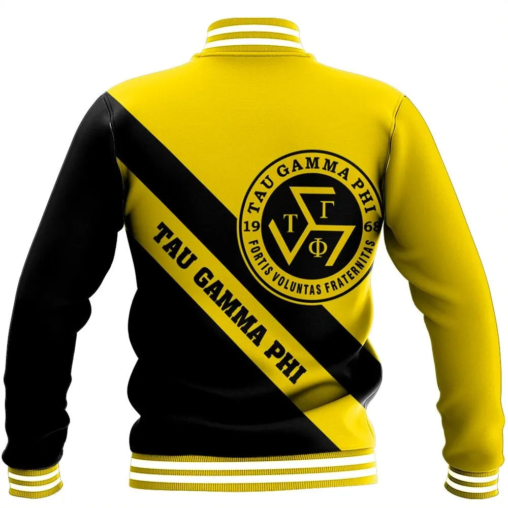Tech Style Tech Style Tau Gamma Phi Baseball Jacket A31